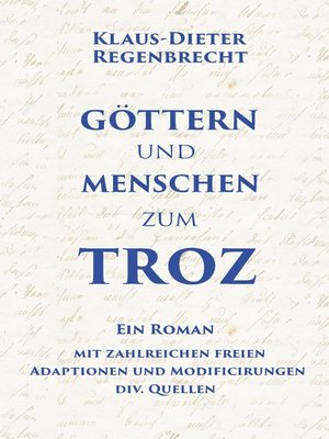 cover image of Göttern und Menschen zum Troz